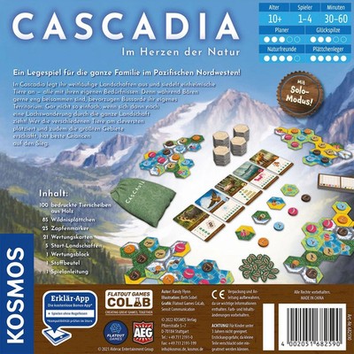 Kosmos Cascadia Gesellschaftsspiel für 1-4 Spieler (ab 10 Jahre)