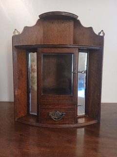 Vintage Oak Smokers Cabinet