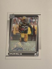 Panini Clearly Donruss Football 2021 Rated Rookie Kylin Hill Autograph Packers