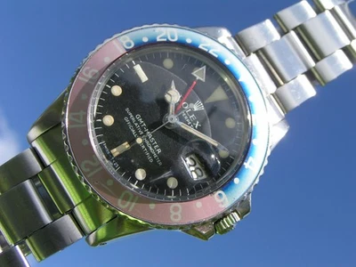 ROLEX 1675 PEPSI 1970 Rolex GMT Master Vintage Fuchsia MK1 Long E - Bild 1 von 4