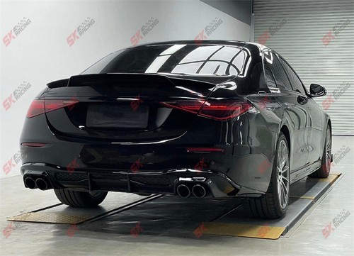 Carbon Fiber/Forged/Black Rear Spoiler Wing Fits Benz S450L S580 W223 2021-2024 - Picture 14 of 37