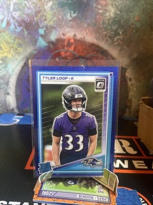 Panini 2025 Donruss Optic Tyler Loop Rated Rookie Blue Glitter Prizm #227 SSP