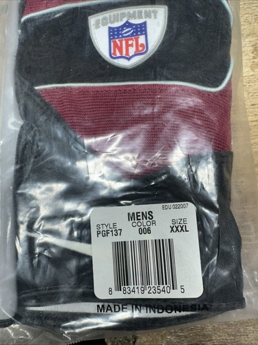 NIKE PRO MAGNIGRIP SPEEDTACK IV RECEIVER FUSSBALLHANDSCHUHE, NFL PGF137-006 WEINROT - Bild 3 von 4