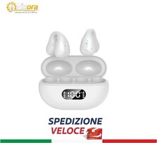 Auricolari Bluetooth 5.3 TWS Q80 Clip Sport Touch LED Cuffie Wireless