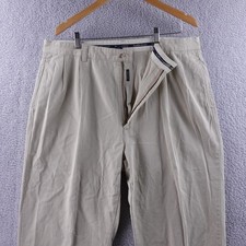 Vintage Polo Ralph Lauren Mens Chino Pants Khaki Pleated Classic Fit 40x30