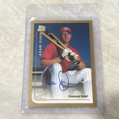 1999 Topps Traded Auto Adam Dunn Reds RC Autograph - Corner Wear (Bottom Right)