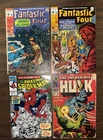 Lot (4) Silver/Bronze Fantastic Four #90&96 +Amazing Spider-Man #350 Hulk #110