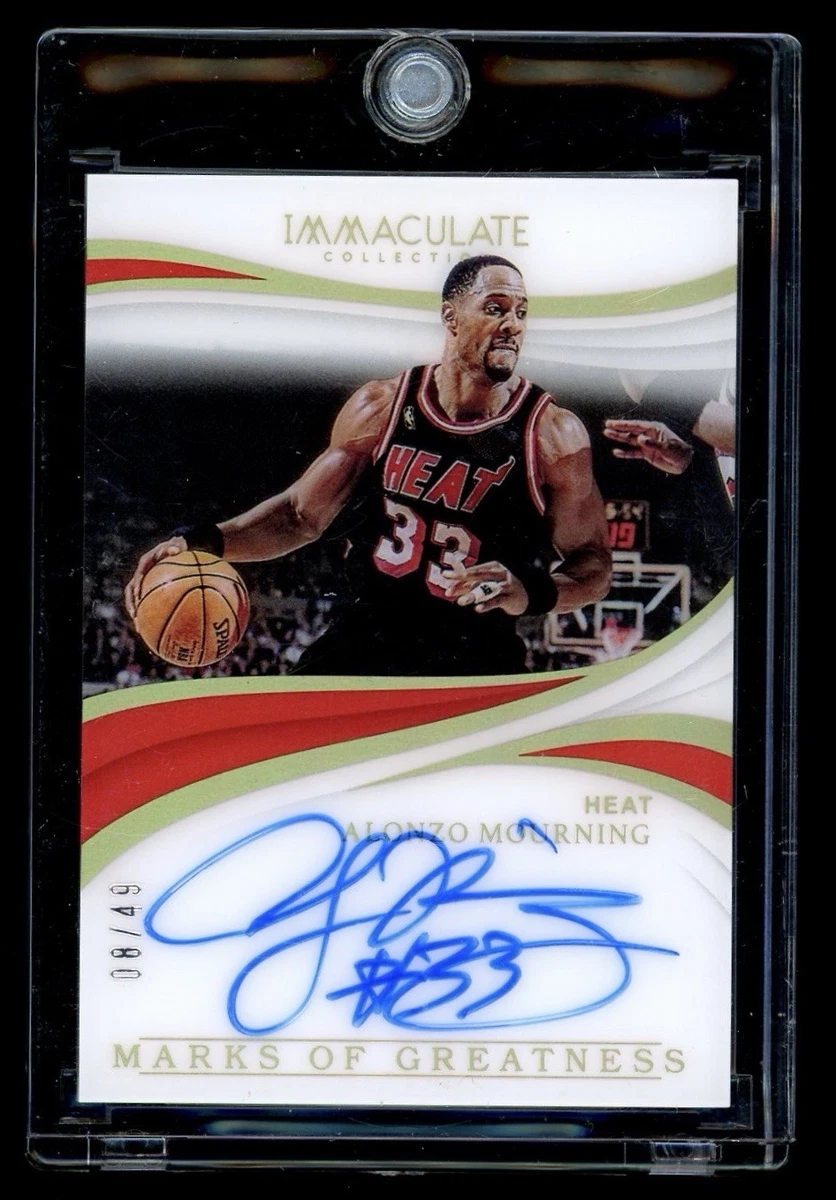 その他 Alonzo Mourning Auto psa9 panini Panini Alonzo Mourning Basketball Autographed Sports Trading Cards