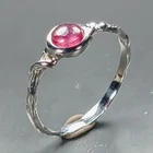 Fine Art ring Ruby Ring 925 Sterling Silver Size 7 /R471872
