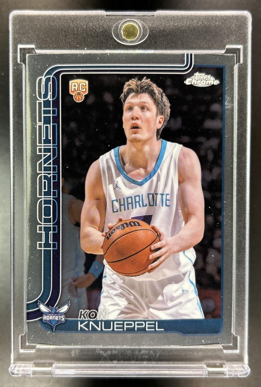 2025-26 Topps Chrome Kon Knueppel RC Rookie #254 Hornets