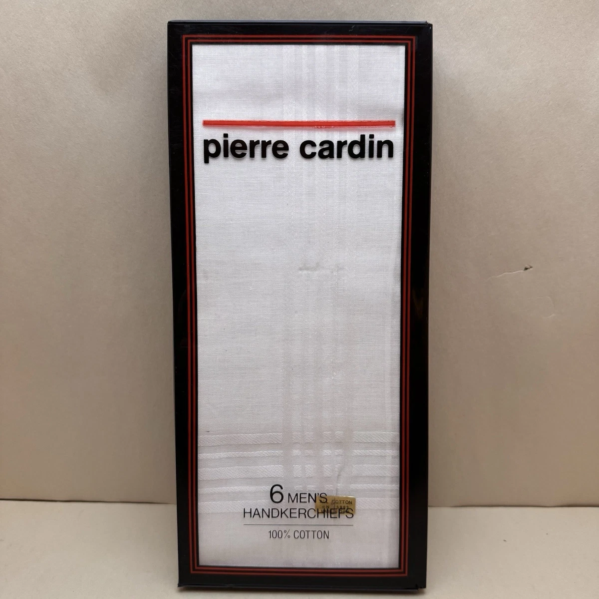Lot of 5 Vintage Mens Handkerchief Boxes NIB Deadstock Pierre Cardin Paris Ketch