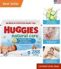 Natural Care Cucumber, Aloe and Vitamin E Baby Wipes, Hypoallergenic, Scented...