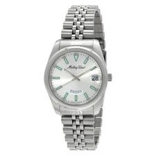 Mathey-Tissot D510AS Mathy Day-Date Silver-tone Dial 34 mm Women's Watch New