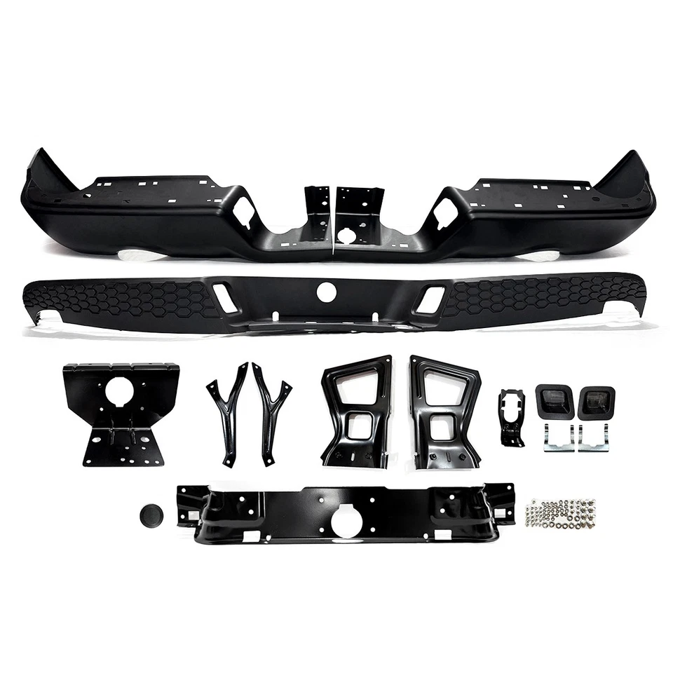 For Dodge RAM 1500 2009-2018 Rear Bumper Assembly Black w/o Sensor Holes - Imagem 3 de 4