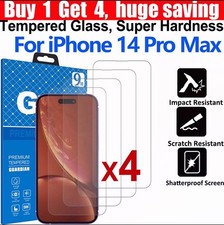 iPhone 14 Pro Max Screen Protector Tempered Glass BUY 1 GET 4 Special Offer