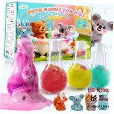 Potion Kits Bath Bombs for Kids with Surprise Toys Inside, STEM Koala Brown