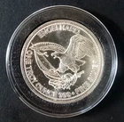 1985 Prospector Engelhard One 1 Troy Oz .999 Silver UNC Round Bullion Capsule #8