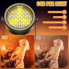 180W Golden COB Par Can Stage Light DJ Lighting LED Audience Blinder Disco Party