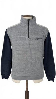 Pep&Co Signature Herren Half-Zip Sweatshirt in Grau und Navy Gr. S