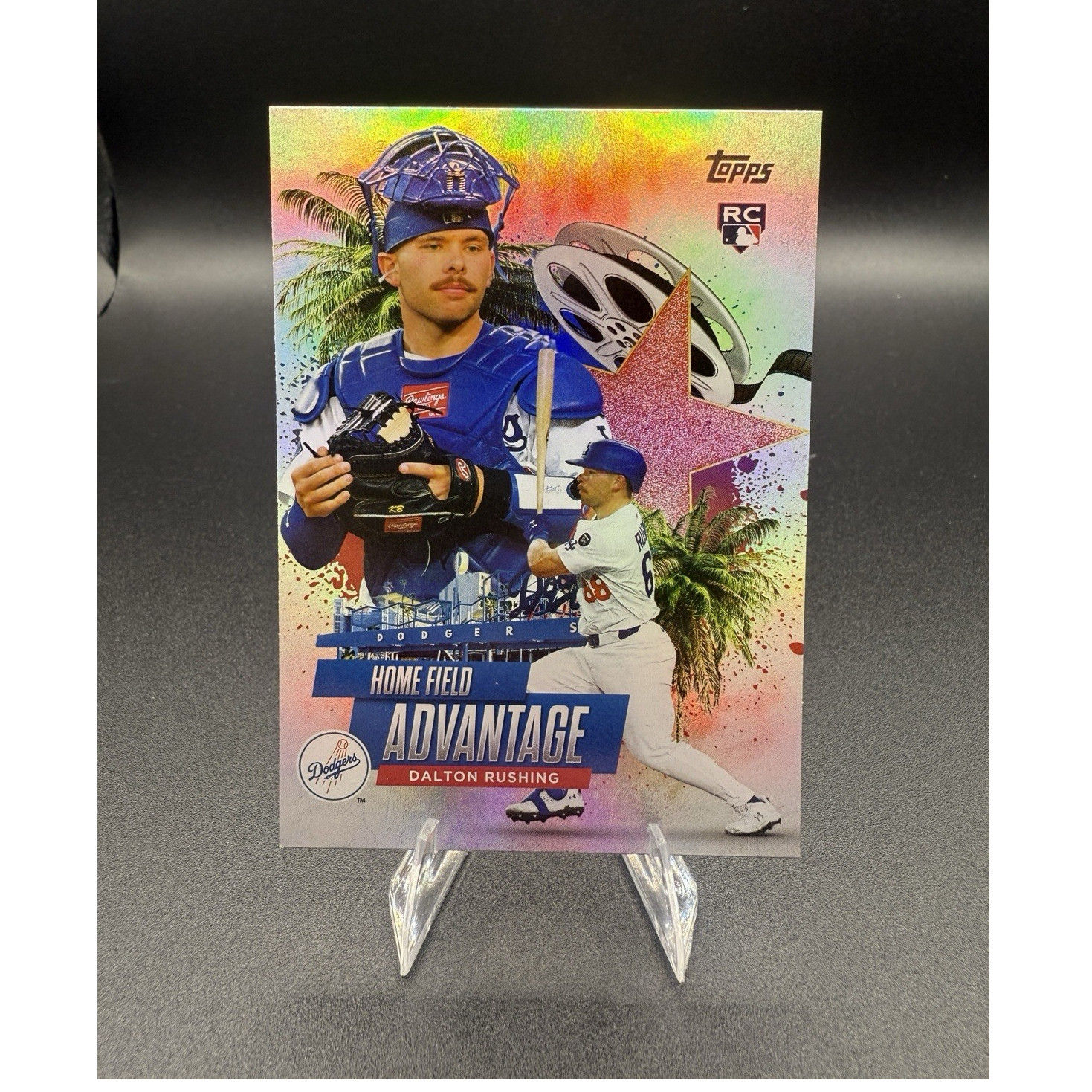 Dalton Rushing 2025 Topps Update Home Field Advantage Rookie #HA-48 Dodgers