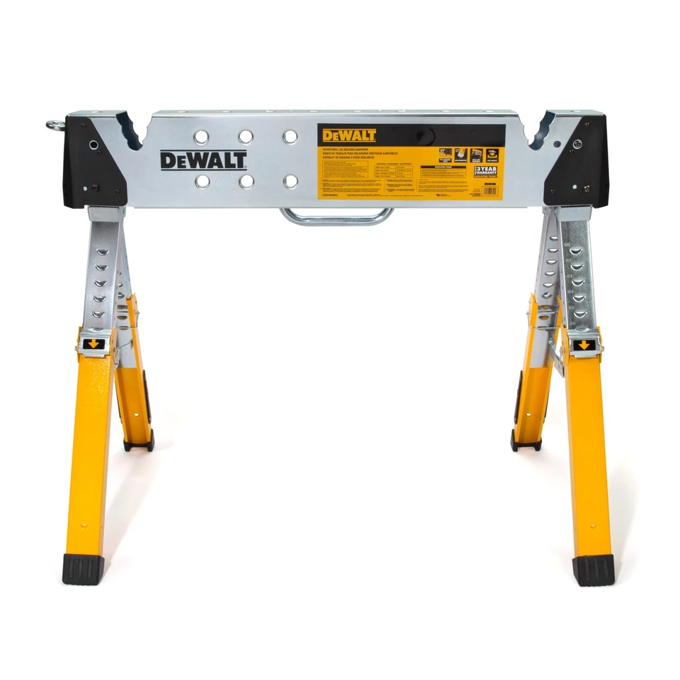 Dewalt 36 in. Adjustable Height Folding Steel Welding Sawhorse DXMF3603WSH - Image 3 of 4
