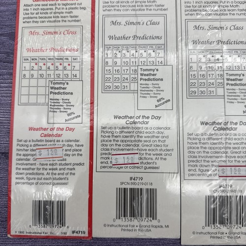 5 Lot Applaus Trend Windy Weather Kalender Aufkleber Vintage RAR 80er 90er Retro - Bild 9 von 11
