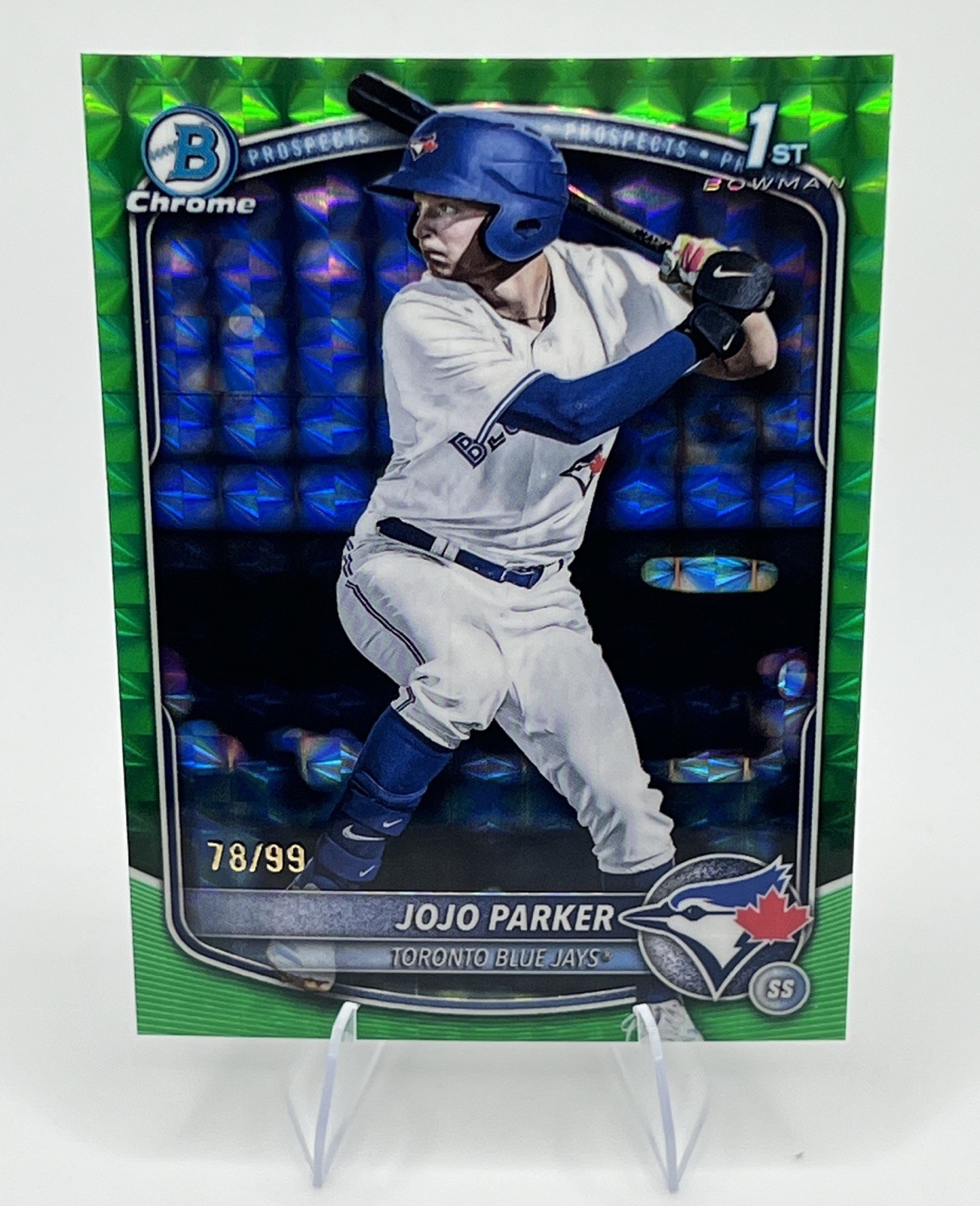2025 Bowman Draft Chrome JoJo Parker #BDC-8 Green Geometric /99 1st Bowman