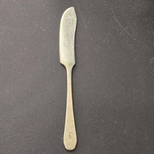 Oneida 1881 Rogers Paul Revere Butter Knife Silverplate Master Spreader Monogram