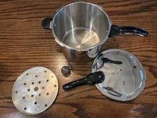 Presto 0136203 6 Quart Stainless Steel Pressure Cooker Bimetal Clad Base