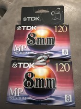 TDK 8mm MP Premium 120 Minute Blank Video Tape - New Sealed