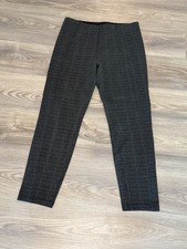 Liverpool Pull On Gray Print Ponte Ankle Pant Women s Size 10