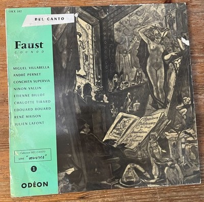 Gounod   Faust Extraits LP Record 1958 Odeon Classical Opera 33 RPM