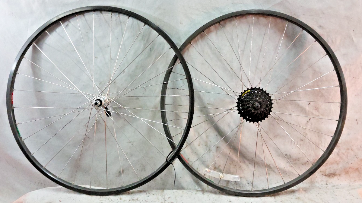 ママチャリ　メタル Trek Matrix Titan Tour 700c Road Bike Wheel Set 130/100 Black