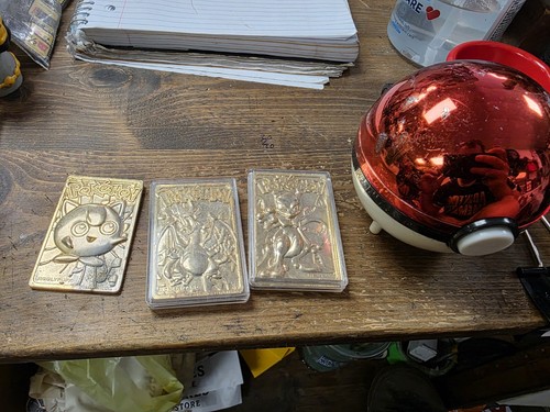 Pokémon 1999 Chapado en Oro 23k Tarjeta Coleccionable Burger King Promo