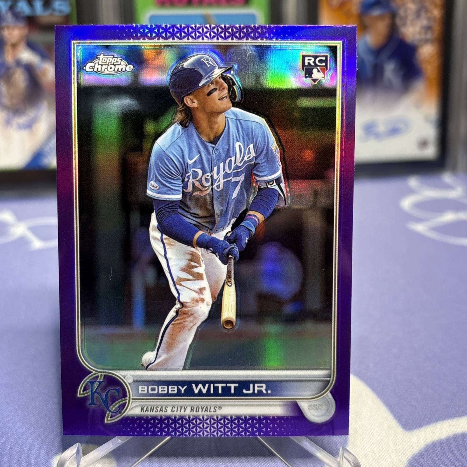 2022 Topps Chrome Update Series - Bobby Witt Jr. #USC35 Purple Refractor (RC)