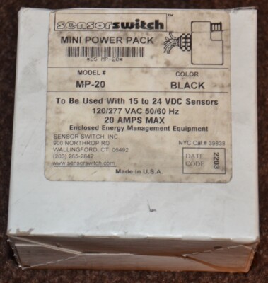 SensorSwitch MP-20 MP20 MP 20 mini power pack sensor switch Acuity Controls new