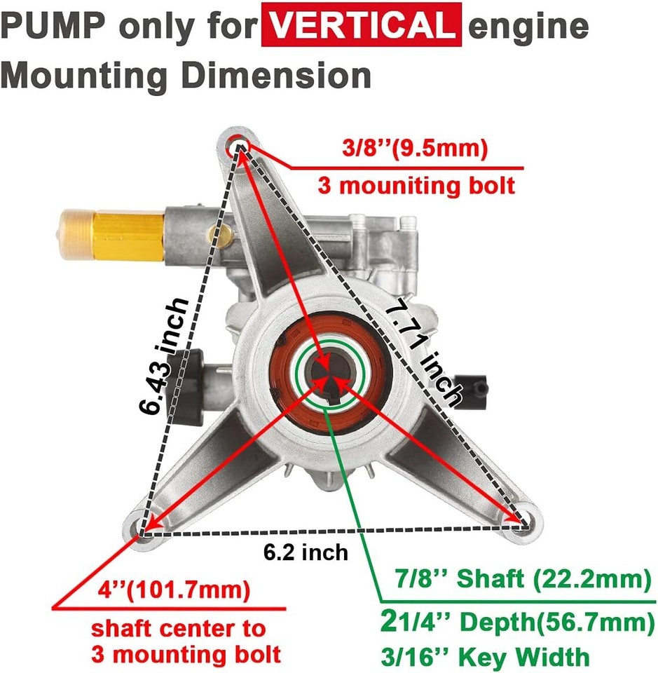 Testa Pompa Idropulitrice Annovi Reverberi RMW2.2G24 Per Troy-Bilt, Craftsman, Husky - 2800 Psi - Foto 2