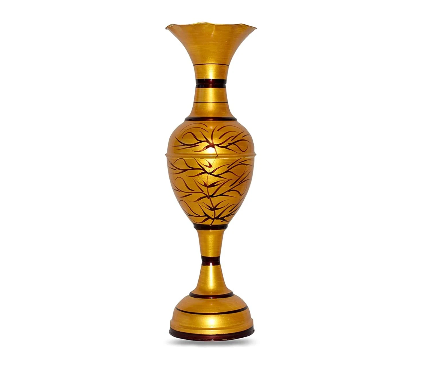 Metal Flower Vase ,Gold Tree Print on Vase -,24 INCH