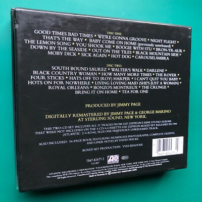 Led Zeppelin BOXED SET2 Blues Hard Rock CD (DISC ONE ONLY) Jimmy