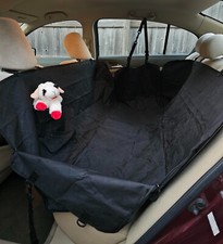 Dog Car Seat Cover For Back Cover With Storage Pocket Hammock 54"x 58" Black New