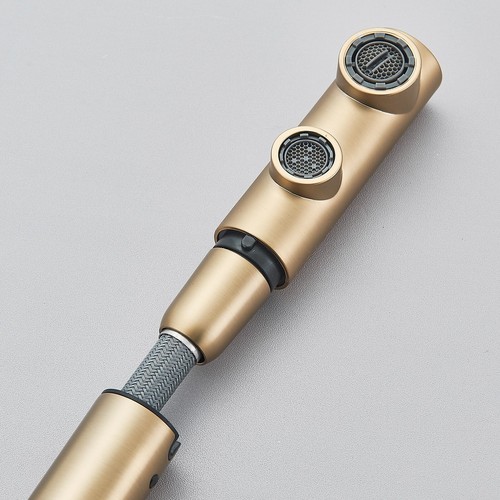 Grifo de cocina extraíble dorado de 3 vías filtro de agua agua potable - Imagen 5 de 13