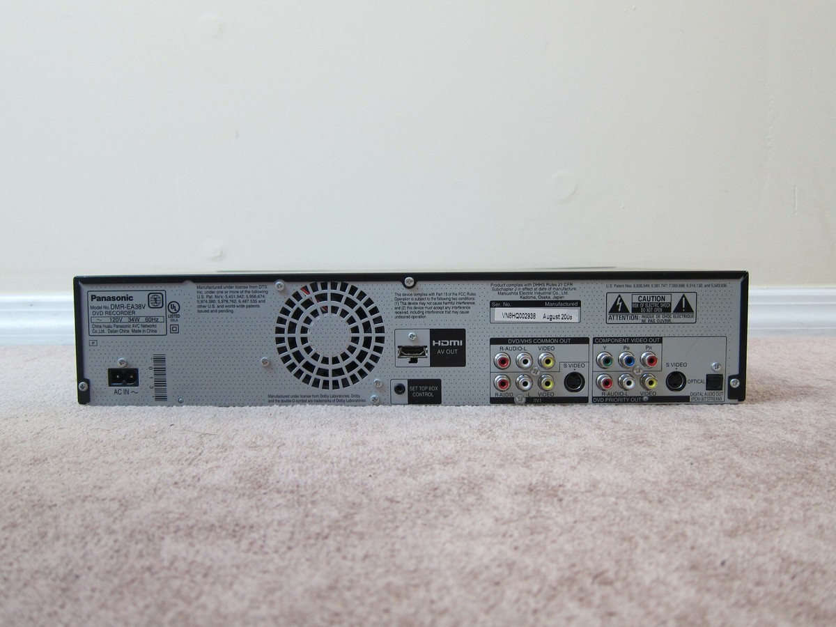 Panasonic DMR-EA38V DVD VCR combo Recorder with remote | eBay