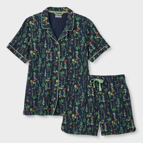 Nutty Retreat - Drift Set <br> Women's Embroidered T-shirt & Cotton Pajama