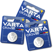 3x VARTA CR2450 Batteries High Quality Lithium Cell 3V DL2450 *EXPIRY 09/2034*