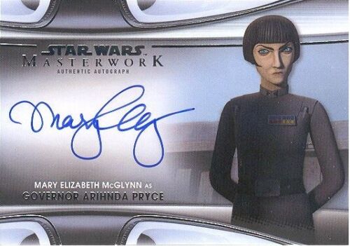 2021 Star Wars Masterwork MWA-MM Mary Elizabeth McGlynn Governor Autograph Card - Afbeelding 1 van 1