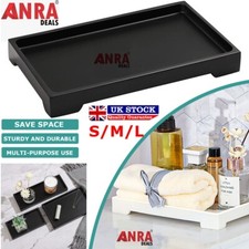 Bathroom & Kitchen Silicone Organizer Tray – Vanity, Countertop & Toilet Storage