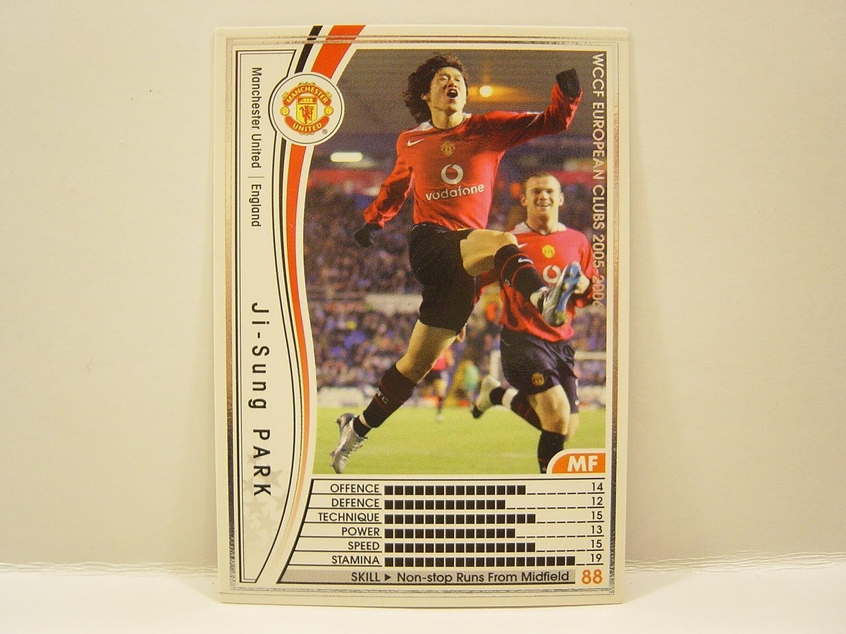 WCCF マンチェスター Panini WCCF 2005-06 Park Ji-sung 1981 Korea No.13 Manchester