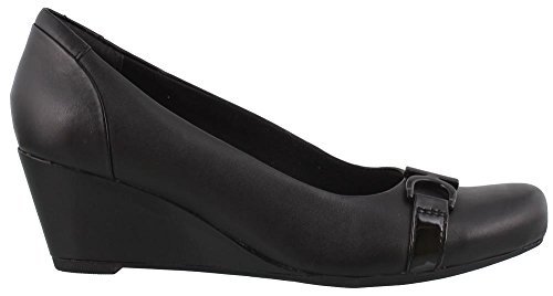 clarks women's flores poppy wedge pump