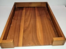Vintage Rare Park Sherman Wood Office Desk Paper Tray Holder Ketchham McDougall