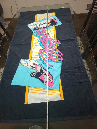 Vintage Morey Boogie Body Beach Towel California Surf Boards Colorful Surfing - Picture 2 of 7